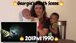 IT - Georgie's death scene ( 2017 vs 1990 ) REACTION