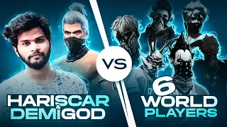 💥 DemiGod & Hariscar 2 | vs | 6 World Player 💥 FreeFire Unban 💥 Lets Go....