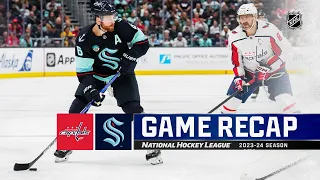 Capitals @ Kraken 3/14 | NHL Highlights 2024