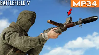 ปืนนักล่าดึงดูด กระสุนขาดมือ - Battlefield V ไทย,รีวิว MP34