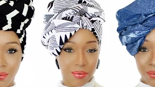 037Collection | 4 Easy Head Wrap Styles | Ankara, Denim & Knit Head Wraps