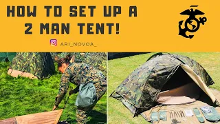 HOW TO SET UP A TWO-MAN TENT MILITARY STYLE