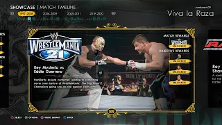 REY MYSTERIO JR VS EDDIE GUERERRO WRESTLEMANIA 21 | WWE 2K22 SHOWCASE #2