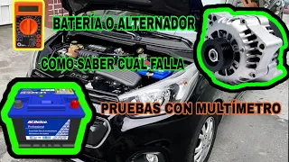 BATERIA O ALTERNADOR COMO SABER CUAL FALLA PRUEBAS CON MULTIMETRO