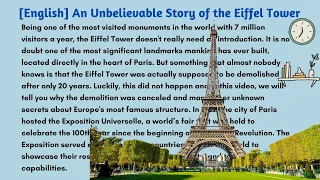 Improve your English : [English] An Unbelievable Story of the Eiffel Tower