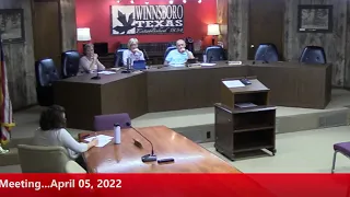 City of Winnsboro Planning & Zoning Commission Meeting April 05, 2022