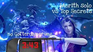 Final Fantasy 7 remake Aerith solo vs Top Secrets (3:43, no Gotterdamerung)