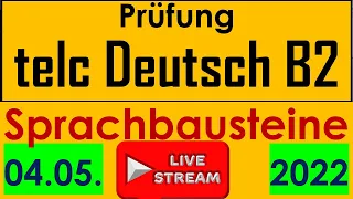 B2 Sprachbausteine | B2- Grammatik | Live am 04.05.2022