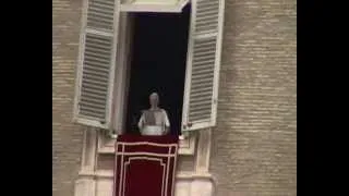 Ultimo Angelus di Papa Benedetto XVI  1di2