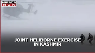 Army, Navy and Airforce Held Joint Exercise in Kashmir, Chinar Corps Lead Heliborne Exercise