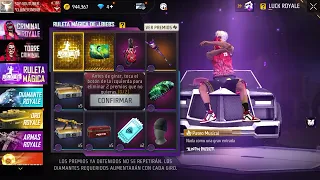 Nueva ruleta mágica Justin Bieber free fire