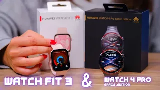 Watch Fit 3 și Watch 4 Pro Space Edition: Noile ceasuri de la Huawei