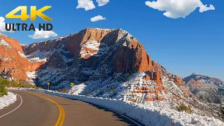 Zion Kolob Canyon Scenic Drive 4K Zion National Park Utah Scenic Byway