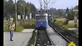 Trambahn Munchen  mit der Linie 13 zum Hasenbergl und zuruck am 2 8 1993