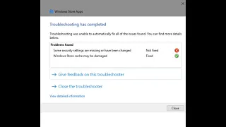 Fix - "Some security settings are missing or have been changed" Error in Windows 10