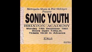 Sonic Youth - live @Brixton Academy, London 12/14/1992