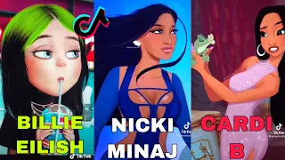 Celebrity As Disney Princess Tiktok Compilation Disney Princess GLOW UPS Tiktok Ironic Trend