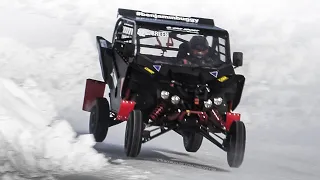 Craig Breen in action w/ a Yamaha YXZ1000R Side-by-Side Buggy on ice!
