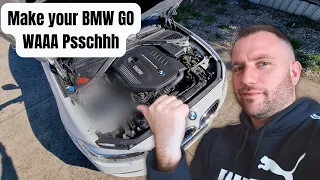 Make your BMW turbo sound cooler with an MST Intake? | BMW turbo Flutter #mst #m140i
