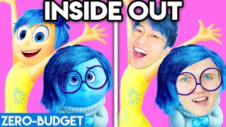 INSIDE OUT WITH ZERO BUDGET! (INSIDE OUT DISNEY MOVIE PARODY BY LANKYBOX!)