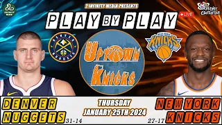 New York Knicks vs Denver Nuggets - Play-by-Play - Jan. 25, 2024