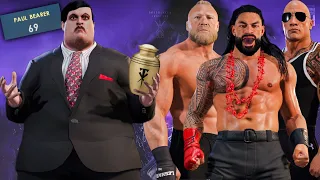 Paul Bearer Vs Roman Reigns Brock Lesnar & The Rock WWE 2K22