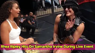 Rhea Ripley Hits On Samantha Irvine During WWE Live Event