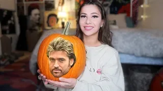 Carving Billy Ray Cyrus On My Pumpkin