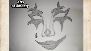 how to draw joker || joker face drawing step by step ||  easy joker drawing with pencil Sketch.