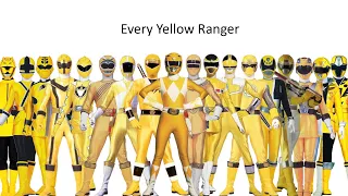 Every Yellow Power Ranger (MMPR - Beast Morphers)