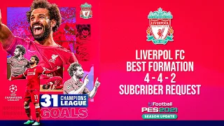 PES 2021 - LIVERPOOL BEST FORMATION 4-4-2 ADVANCED INSTRUCTION - SUBSCRIBER REQUEST