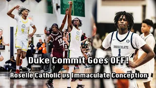 Duke Commit Mackenzie Mgbako GOES OFF! Roselle Catholic Gets Tested By Underrated Louisville Commit