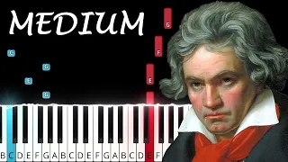 Ode To Joy | Ludwig van Beethoven | MEDIUM PIANO TUTORIAL + SHEET MUSIC by Andantino