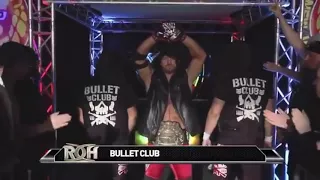 ROH Bullet Club Entrance & Triple Superkick To Maria Kanellis At War Of The Worlds 2015