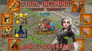 lords mobile: MYTHIC RALLY TRAP VS STRONGEST ACCOUNT IN THE GAME! ocrBR77 IS INSANE!!! 🔥 🔥