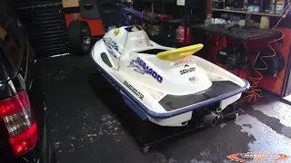 trocando bobina d inguinisao Rele d partida duas velas e cachimbo d velas jet-ski seo doo gs 98..