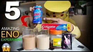 4 Amazing ENO Experiment - Mixing Eno Into Tea Coffee Honey Colgate Toothpaste And Shampoo