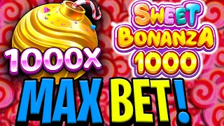 NEW SWEET BONANZA 1000 SLOT 🍭 MAX BET MEGA BIG WINS 🔥 1.000X MULTI ‼️