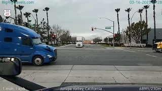 BigRigTravels LIVE | Jurupa Valley to near  Castaic, CA (3/16/23 7:23 AM)