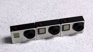 GoPro Hero3+ Black vs Hero4 Silver vs Hero4 Black Comparison