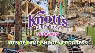 Camp Snoopy Construction Continues! | Log Ride Back Open! | Knott's Berry Farm Vlog #35 | 5/16/24