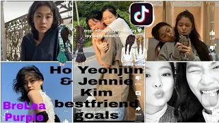 HoYeon Jung with Kim Jennie bestfriend goals | Jennie watch Squid game