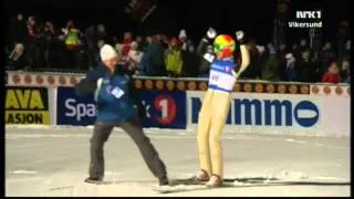 Johan Remen Evensen 246,5m OLD WORLD RECORD Vikersund 2011