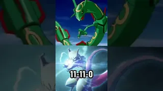 Rayquaza & Mewtwo Vs Arceus (anime comparison) #shorts #pokemon