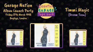 Timmi Magic | Garage Nation | Album Launch Party | Bagleys, London | Friday 27th March 1998