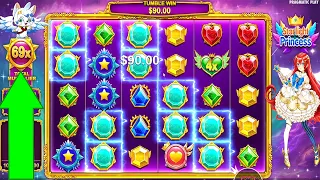 STARLIGHT PRINCESS - BIG BONUS BUY - HIT x73 MULTIPLIER - BIG WIN CASINO SLOT ONLINE GAME