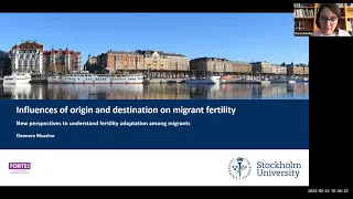 Influences of origin and destination on migrant fertility