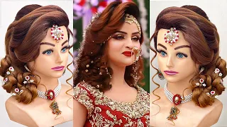 Stunning juda hairstyle for bridal l wedding hairstyles kashee's l walima hairstyles l