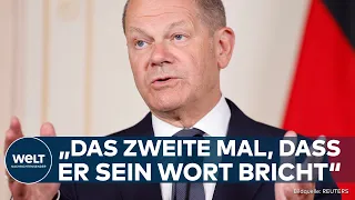OLAF SCHOLZ: "Das zweite Mal, dass er sein Wort bricht!" Der Kanzler fordert 15 Euro Mindestlohn!