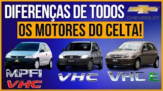 Quais as Diferenças entre os Motores MPFI, VHC, VHC-E do Celta e Prisma